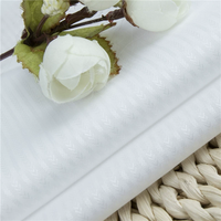 Tissu Jacquard CVC 100/2 en Coton Peigné 80% et Polyester 20%, Haute Densité, Blanchi, Respirant, Finition à l'Ammoniaque Liquide, Facile d'Entretien