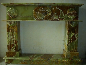 Marco de Chimenea de Ónix Pulido de Alta Calidad, Tamaños Personalizados, Elegante Repisa de Mármol de Ónix para Decoración de Hogares de Lujo - Product Image 4