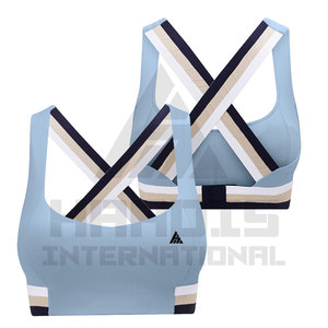 <b>Ladies</b> Sublimation <b>Sports</b> <b>Bra</b> Pakistan Made Quick Dry Seamless Gym & Yoga Wear High Support Seamless <b>Sports</b> <b>Bra</b> - Product Image 1
