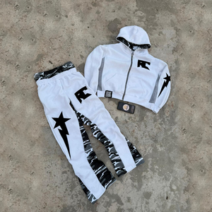 Conjunto deportivo de alta calidad fabricado por Asisto, pantalones deportivos de doble capa con capucha y pantalones de doble cintura con bordado. - Product Image 1