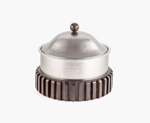 Olla y guisos redondos de lujo de estilo árabe al por mayor, suministros de madera y metal hechos a mano, precio barato - Product Image 2