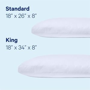 Cuscino Casper Sleep Essential King Bianco per un Sonno Confortevole - Product Image 4