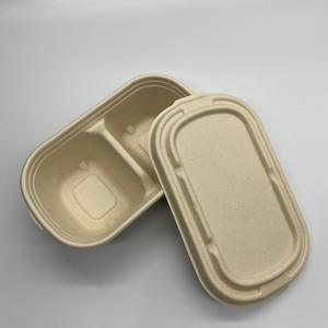 Boîte de papier Kraft à emporter de restauration rapide emballage de restauration rapide forme carrée finition mate gaufrage stratification mate pour salades de nouilles - Product Image 5