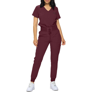 Vente en gros de blouses médicales personnalisées pantalons de jogging élégants en coton et en polyester ensembles d'uniformes pour médecins infirmières et infirmiers combinaisons d'hôpital - Product Image 1