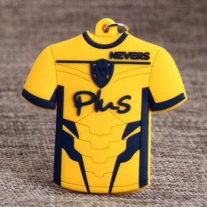 PVC élégant durable et patchs brodés porte-clés en caoutchouc tissé logo personnalisé pour toutes les occasions accessoires de mode - Product Image 5