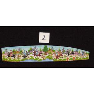 Miniature d'art mural persan sur os, peinture d'art fine faite à la main, prête pour la décoration de la maison, 9 X 2 Abcpm0155 - Product Image 1