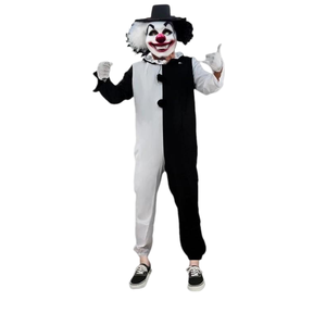 Costume da Cosplay per adulti e giullare nero vestito di Halloween #13095 - Product Image 1