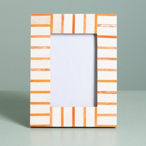 <b>Antique</b>-Look Animal Bone Resin Photo <b>Frame</b> Handcrafted Indian Artisans Eco-Friendly Religious Square Shape Custom Size Real - Product Image 1