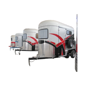 デラックス 2頭積み アングルロード 馬運車 トレーラー フロート - Product Image 1