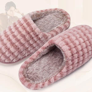 Pantuflas Tejidas Cálidas, Diseño Bonito y Suave, Cómodas para el Invierno, Antideslizantes, para Interiores, Deportivas - Product Image 3