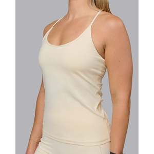 Transition CloudFLX <b>Women's</b> Breathable <b>Square</b> <b>Neck</b> Crop Tank <b>Top</b>-Ivory - Product Image 5