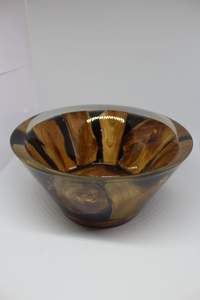 Cuenco de resina de madera con estilo, centro de mesa decorativo moderno rústico hecho a mano único, arte de cocina elegante - Product Image 4