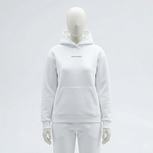 Sudadera con Capucha Personalizable al por Mayor, de Forro Polar, para Invierno, Estilo Urbano para Mujer, Ecológica, Corte Cuadrado, Rígida, con Capucha 3D en la Parte Delantera, de Poliéster/Algodón - Product Image 1