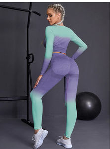 Activewear legging traje de alta calidad 3 piezas desgaste sin costuras ejercicio gimnasio fitness yoga conjunto para mujeres - Product Image 2