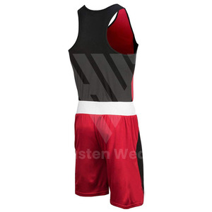 Tendencia Producto confiable Ropa deportiva de boxeo para hombres y mujeres Conjuntos de chalecos y pantalones cortos Uniformes de club de boxeo de color liso de secado rápido - Product Image 2