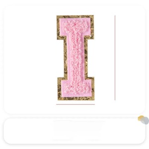 Insigne brodé à la Machine de haute qualité patchs d'alphabet sur mesure vêtements nom Logo badges tissés patchs de broderie en tissu - Product Image 4