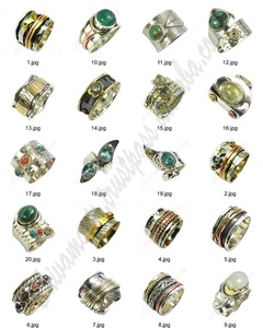 แหวนค้อนสามโทนทำมือ925เครื่องประดับเงินสเตอร์ลิงแหวนเวอร์เมอร์นิรันดร์เครื่องประดับเงินแฟนซี - Product Image 6