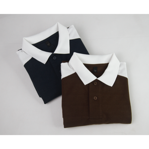 เสื้อโปโลแบบเรียบๆสไตล์ลำลองสำหรับผู้ชายเสื้อยืดพิมพ์ลายกีฬาสีแดงแห้งเร็วสำหรับ100% คอตตอนราคาถูก - Product Image 6