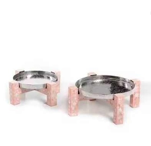 Soporte para Pastel Ecológico Personalizable con Elegante Diseño de Incrustaciones de Concha para Uso en Bodas, Hoteles y Fiestas de Ramadán - Product Image 3