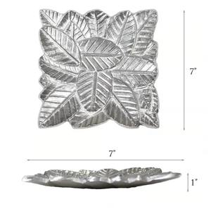 Plateau de service en métal pour la maison, l'hôtel, les mariages, les fêtes, écologique, passe au lave-vaisselle, design moderne, motif uni, design simple - Product Image 1