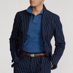 Tricot décontracté en jersey coupe ajustée pour hommes pour polo pull de golf à manches longues avec motif solide de teinture de vêtement foncé - Product Image 4