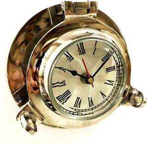 Antique Marine Solid Shiny Silver Ship Porthole Nautical <b>Wall</b> Decor <b>Mirror</b> for Home & Office - Product Image 6