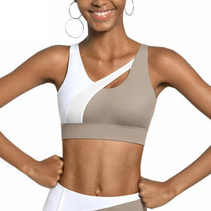 New Design 2023 <b>Fabric</b> Spandex <b>Nylon</b> Breathable Women Yoga Tops Bra Solid Color and Sexy Sports Bra Outdoor Fitness Yoga Wear - Product Image 1