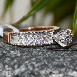 Auténtico Original 14K y 18K Impresionante anillo de diamante Natural Real Diamante Pieza de joyería - Product Image 4