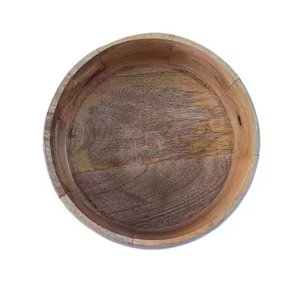 New Best Design Wood Salad Bowl Classic Handmade Bowl for Fruit Storage Home <b>Dinnerware</b> by cerescent crafts - Product Image 2