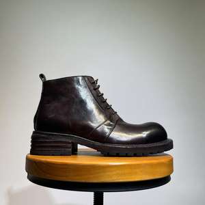 Bottes d'hiver en cuir isolées pour hommes, bottes de neige en cuir thermiques, imperméables pour les conditions extrêmes de froid et de neige - Product Image 3