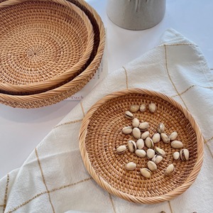 ถาดหวายสานด้วยมือแบบพรีเมียมถาดวางหอยทะเลสไตล์อาร์ตวางบนโต๊ะที่บ้านสำหรับเทศกาลคริสต์มาส - Product Image 3