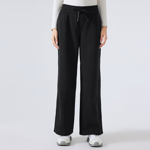 Pantalon de sport d'hiver pour femme DUOLLB, taille haute, coupe régulière, streetwear décontracté, polyvalent, chaud, épaissi, vêtement d'extérieur plat - Product Image 2