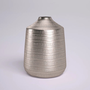 Best Sale Prices Metal Texture Flower <b>Vase</b> <b>Gold</b> Plated for Home Tabletop Decoration Oval Shape Floor Flower <b>Vases</b> - Product Image 6