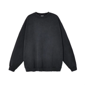 Sudaderas de cuello redondo para hombre de diseño personalizado de alta calidad Sudadera con capucha de lana GSM pesada con hombro caído Suministro directo de fábrica - Product Image 3