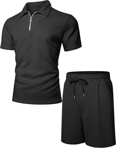 <b>Men's</b> High Quality Woolen Breathable Mid Knitted Shirt and <b>Shorts</b> Set Autumn Casual <b>Long</b> Sleeve Print - Product Image 1