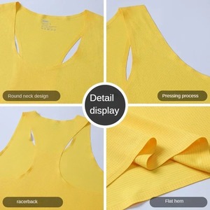 Camiseta Deportiva de Tirantes para Hombre, Ligera, Transpirable, de Punto, de Poliéster/Algodón, para Fitness, Gimnasio, Yoga y Deportes - Product Image 2