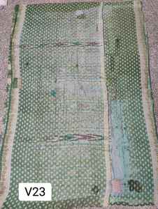 Réversible 100% coton fait à la main Kantha cousu à la main durable Kantha traditionnel Vintage fabriqué à la main Boho Chic Kantha - Product Image 4