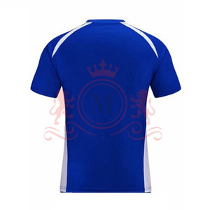 Camiseta de Fútbol Azul Rey para Hombre, Manga Corta, Cuello Redondo, Poliéster que Absorbe la Humedad, Ajuste Atlético, para Todas las Temporadas - Product Image 2