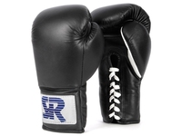 Gants de boxe basiques de 10 oz pour l'entraînement au Muay Thai, combat, poignet lacé, cuir synthétique PU pour le kick-boxing MMA dans le style des combattants