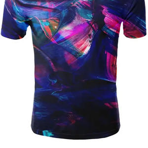 T-shirt de sublimation pour hommes, tissu respirant, tenue décontractée de plage, fabricant OEM - Product Image 3