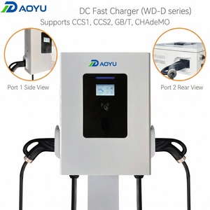 Vente en gros de bornes de recharge rapides murales DC 80 kW 60 kW CCS2 CCS1 GBT OCPP avec application intelligente, prix d'usine - Product Image 5