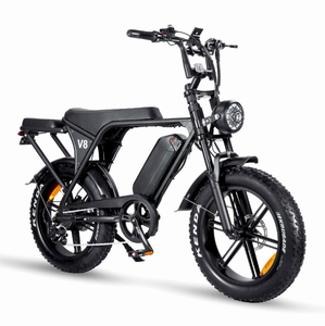พร้อมจัดส่งจักรยานไฟฟ้า 500W/750W 72V 15Ah ยางอ้วน 24 นิ้ว รุ่น V8 พร้อมระบบเปลี่ยนเกียร์ แบตเตอรี่ลิเธียม โครงอะลูมิเนียม - Product Image 3