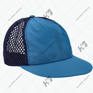 Nueva gorra de béisbol de cuerda con logotipo de 5 paneles personalizado al por mayor con agujero de corte de malla perforado sombrero de Golf Gorras deportes papá sombrero - Product Image 5