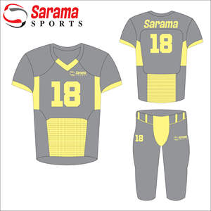 ชุดเสื้อเจอร์ซี่อเมริกันฟุตบอลชุดอเมริกันฟุตบอลแบบสั่งทำคุณภาพสูง - Product Image 1