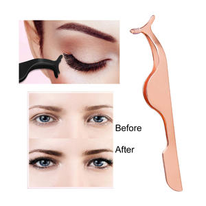 Applicateur de cils en acier inoxydable de haute qualité avec logo personnalisé, étiquette privée, pinces à cils artificiels en gros - Product Image 4