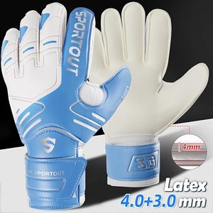 Gants de gardien de but de football pour enfants, garçons, jeunes et adultes, paumes en latex à forte adhérence, protection des osselets, gants de football pour enfants - Product Image 2