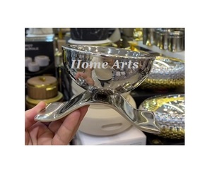 Trending Design Round Shape <b>Bakhoor</b> Burner Deluxe Quality Aluminum Silver Color <b>Oud</b> Burner For Wedding Decor - Product Image 1