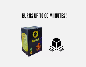 ถ่านกะลามะพร้าวคุณภาพพรีเมียมสำหรับบารากุ/ชิชา- ยี่ห้อ CHARCOAL 72 ก้อน 1 กิโลกรัม |   สกายโกลด์ ปริมาณเถ้า 2.5% 7200J - Product Image 4