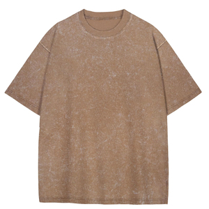 Camiseta con Lavado Ácido de Fabricante OEM, Color y Talla Personalizados, Camisetas Lisas con Lavado Mineral al por Mayor para Impresión DTG y Serigrafía - Product Image 1