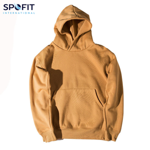 Sweats à capuche d'hiver décontractés pour hommes Prix de gros Logo personnalisé imprimé de haute qualité 100% Cotton Heavyweight Oversized Boxy Hoodies - Product Image 2